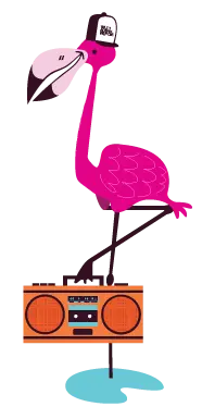 flamingo-boombox